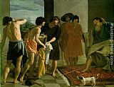 Brought Canvas Paintings - Joseph's Bloody Coat Brought to Jacob